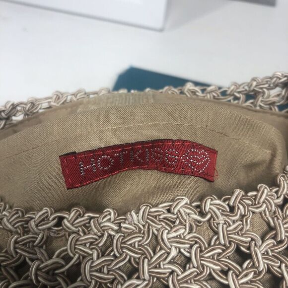 Hot Kiss Purse Womens Macrame Rope Fringe Boho 70’s Hippie Bag Vintage Indie - Picture 11 of 11